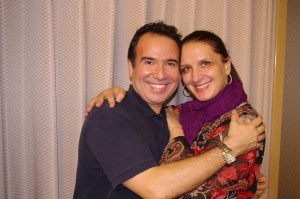 Francesco Petrozzi junto a la diva internacional Norma Fantini